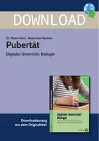 Vorschau - Stundenentwürfe - Pubertät - Digitaler Unterricht: Biologie - Deckblatt
