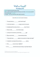 Vorschau - Arbeitsblätter - Well vs Good Worksheet Bundle - Seite 2