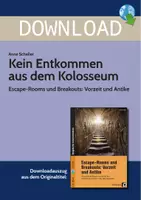Vorschau - Stationenlernen - Kein Entkommen aus dem Kolosseum - Escape-Rooms und Breakouts: Vorzeit und Antike - Deckblatt