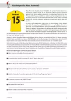 Vorschau - Arbeitsblätter - Kurzbiografie: Mats Hummels - Leseförderung für Fußballfans - Seite 2