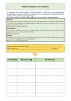 Vorschau - Arbeitsblätter - Bildlichen Sprachgebrauch in Gedichten untersuchen - Deckblatt