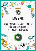 Vorschau - Arbeitsblätter - Enzyme - Kurzarbeit / Aufgaben für die Oberstufe mit Lösungen - Deckblatt