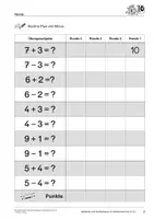 Vorschau - Arbeitsblätter - Gemischte Aufgaben im Zahlenraum bis 10 - Systematisches Übungsmaterial für Schüler mit sonderpädagogischem Förderbedarf - Seite 3
