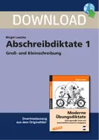 Vorschau - Stundenentwürfe - Abschreibdiktate 1 - Groß-und Kleinschreibung 7.-10. Klasse - Deckblatt