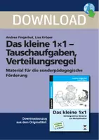 Vorschau - Stundenentwürfe - Das kleine 1x1 -Tauschaufgaben, Verteilungsregel - Material für die sonderpädagogische Förderung - Deckblatt