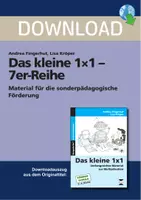 Vorschau - Stundenentwürfe - Das kleine 1x1 - 7er-Reihe - Material für die sonderpädagogische Förderung - Deckblatt