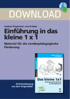 Vorschau - Stundenentwürfe - Einführung in das kleine 1x1 - Material für die sonderpädagogische Förderung - Deckblatt