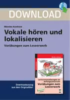 Vorschau - Arbeitsblätter - Vokale hören und lokalisieren - Deckblatt
