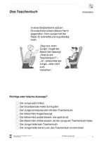 Vorschau - Stundenentwürfe - DaZ: Das Satzbau-Training 1 - Einfache Übungen zu Satzstrukturen anhand der Geschichte "Das Taschentuch" - Seite 2