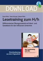 Vorschau - Stundenentwürfe - Lesetraining zum H/h - Differenziertes Übungsmaterial auf Wort- und Satzebene für den inklusiven Unterricht - Deckblatt
