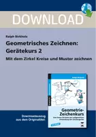 Vorschau - Arbeitsblätter - Geometrisches Zeichnen: Gerätekurs 2 - Mit dem Zirkel Kreise und Muster zeichnen - Deckblatt