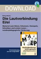 Vorschau - Arbeitsblätter - Die Lautverbindung Ei/ei - Material zum Hören, Erkennen, Stempeln, Schreiben und ersten Lesen - sonderpädagogische Förderung - Deckblatt