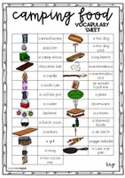 Vorschau - Arbeitsblätter - Camping Food vocabulary sheet - Seite 2