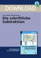 Vorschau - Arbeitsblätter - Die schriftliche Subtraktion - Deckblatt
