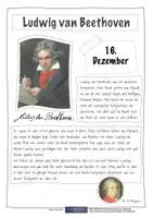Vorschau - Arbeitsblätter - #Silvesterknaller23 MUSIK Ludwig van Beethoven kurze Biografie mit Faltheft und Lösung sowie QR-Code - Seite 1