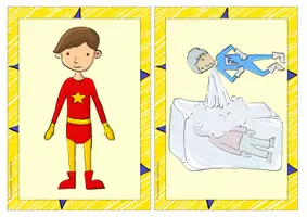 Vorschau - Poster - SUPERHEROES Wort- und Bildkarten/Flashcards für den Englischunterricht der Grundschule zum Thema Superhelden - Seite 3
