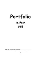 Vorschau - Arbeitsblätter - Portfolios für den gesellschaftswissenschaftlichen Bereich (Geschichte, Politik, Geografie) - Deckblatt