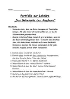 Vorschau - Arbeitsblätter - Portfolio - Das Geheimnis der Amphore (von Franjo Terhart) - Deckblatt