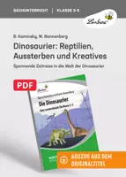 Vorschau - Unterrichtsreihen - Dinosaurier: Reptilien, Aussterben und Kreatives - Deckblatt