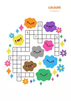 Vorschau - Arbeitsblätter - Farben Englisch Grundschule - Colours - Crossword - Kreuzworträtsel 2 - differenziert - Seite 3