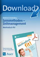 Vorschau - Arbeitsblätter - Lernmethoden - Zeitmanagement - Methodisch fit! - Deckblatt