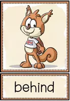 Vorschau - Bildkarten - PREPOSITIONS OF PLACE - Picture + Word Cards - Seite 1