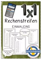 Vorschau - Arbeitsblätter - Rechenstreifen Einmaleins - Deckblatt