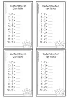 Vorschau - Arbeitsblätter - Rechenstreifen Einmaleins - Seite 2