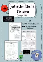 Vorschau - Arbeitsblätter - Halbschriftliche Division Heft - Schritt für Schritt - Deckblatt