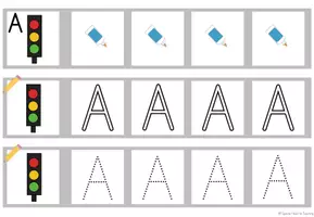 Vorschau - Arbeitsblätter - Graphomotorik: Buchstabenerarbeitung - Fahrzeuge - Seite 2