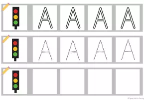 Vorschau - Arbeitsblätter - Graphomotorik: Buchstabenerarbeitung - Fahrzeuge - Seite 3