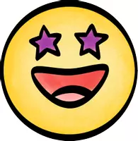 Vorschau - selbst erstellte Cliparts/Grafiken - Happy-Day Emojis | 4er-Set | Farbige FREEBIE Clipart - Seite 3