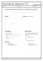 Vorschau - Arbeitsblätter - Geheft Zeichenschritte Abschrägung_Skizzieren von flachen Werkstücken - Seite 1