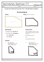 Vorschau - Arbeitsblätter - Geheft Zeichenschritte Abschrägung_Skizzieren von flachen Werkstücken - Seite 2