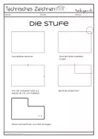 Vorschau - Arbeitsblätter - Geheft Zeichenschritte Stufe_Skizzieren flache Werkstücke - Seite 1