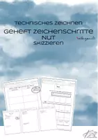 Vorschau - Arbeitsblätter - Geheft Zeichenschritte Nut_Skizzieren flache Werkstücke - Deckblatt