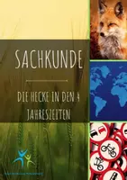Vorschau - Arbeitsblätter - Die Hecke in den vier Jahreszeiten Text Bilder Aufgaben Lösung - Deckblatt