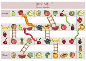Vorschau - Stationenlernen - Les fruits Spielfelder Obst - Seite 1