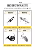 Vorschau - Arbeitsblätter - Blechblasinstrumente - Seite 1