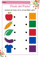 Vorschau - Arbeitsblätter - Deutsch oder Kunst | Vorschule | 1. Klasse | 2. Klasse | Arbeitsblatt | Ausmalen | Farben erkennen - Seite 1