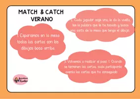 Vista previa - Juegos / Gamificación - CATCH & MATCH VERANO - Portada