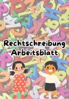 Vorschau - Arbeitsblätter - Rechtschreibung 1. Klasse | Buchstaben und Wörter üben | Arbeitsblätter | Alphabet lernen - Deckblatt