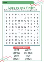 Vorschau - Arbeitsblätter - Rechtschreibung 1. Klasse | Buchstaben und Wörter üben | Arbeitsblätter | Alphabet lernen - Seite 1