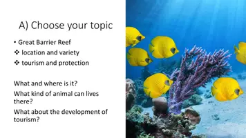 Vorschau - Präsentationen/Tafelbilder - A presentation about Australia - Deckblatt