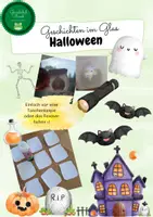 Vorschau - Stationenlernen - Schreibanlass: Halloweengeschichten im Glas - Deckblatt