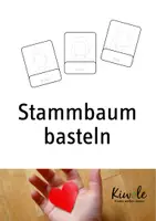 Vorschau - Mal- und Bastelvorlagen - Stammbaum und Ahnentafel basteln - Deckblatt
