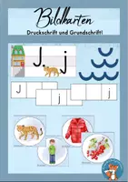 Vorschau - Poster - Bildkarten Buchstabeneinführung Lautbild J - Deckblatt