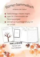 Vorschau - Arbeitsblätter - Herbst, Herbstbuch, Blätter-Sammelbuch - Deckblatt