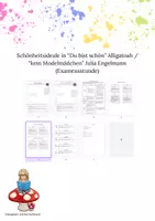 Vorschau - Stundenentwürfe - Examensstunde: Schönheitsideale in "Du bist schön" und "Kein Modelmädchen" - Deckblatt
