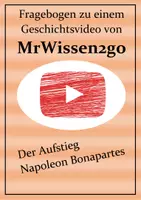 Vorschau - Arbeitsblätter - MrWissen2go - Fragebogen zum Youtube-Video Der Aufstieg Napoleons - Deckblatt